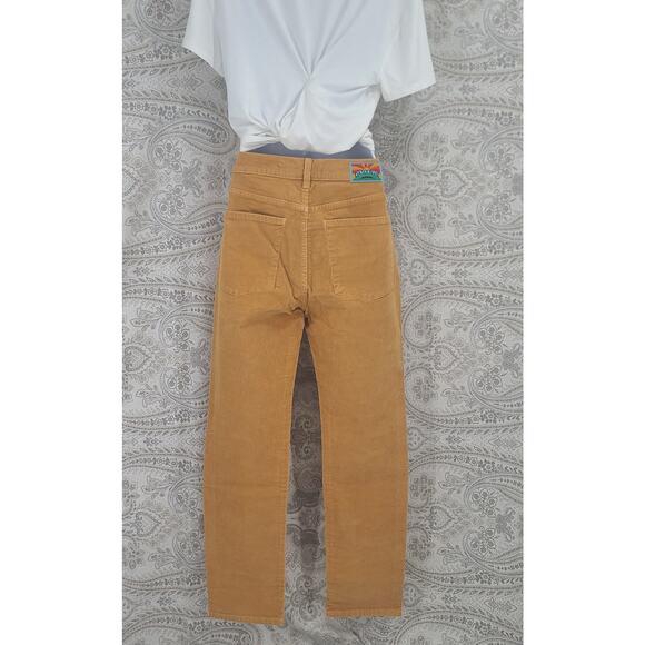 Daily Blue Corduroy ladies pants NWT Mustard Size 27 - Picture 5 of 12